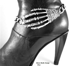 NEW Skeleton Dead Hand Spooky Boot Chain Jewelry Accessory THING ORR What - $18.00