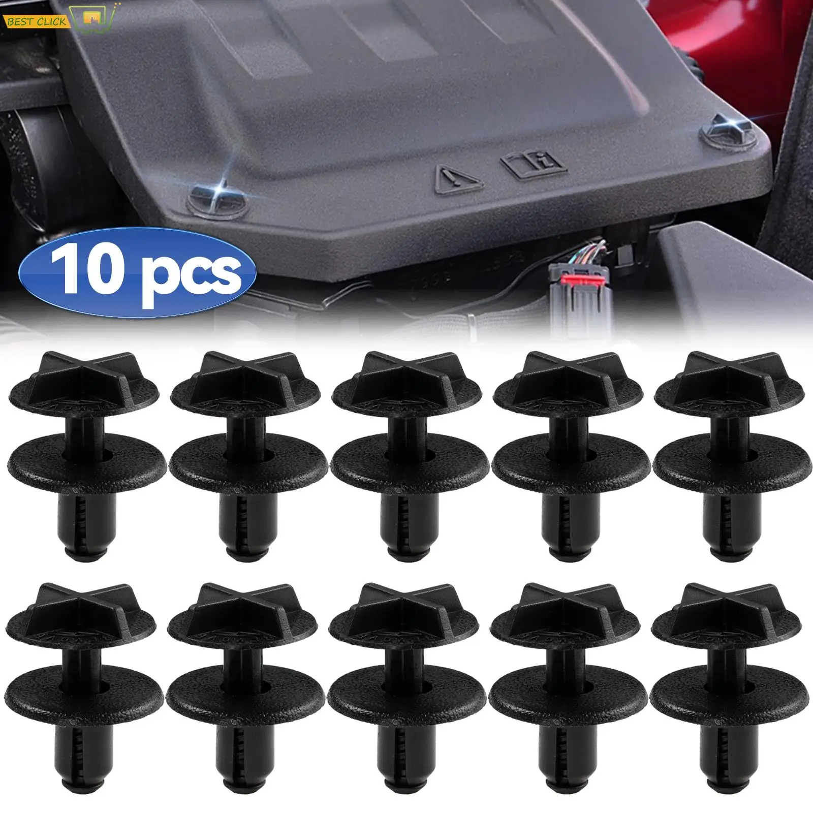 10Pcs Nylon Battery Cover and Cowl Panel Clip Fasteners for Land Rover Range - £10.34 GBP