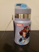 Thor 12oz Double Wall Vacuum Sealed Stainless Steel Kids Water Bottle Marvel NWT - £10.40 GBP
