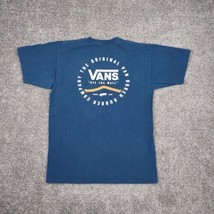 Vans Shirt Mens Medium Blue Short Sleeve Skater Streetwear Thrash Van Doren - £13.11 GBP