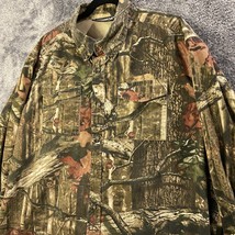 BreakUp Infinity Mossy Oak Shirt Mens Extra Largge Camo Button Up Longsl... - $17.49