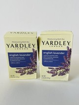 2 X Yardley Soap English Lavender 4.25 oz ea calms &amp; soothes w/ pure lav... - £11.02 GBP