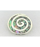Vintage Paula Shell Pin Pendant REAL SOLID .925 Sterling Silver 5.5 g - £58.07 GBP