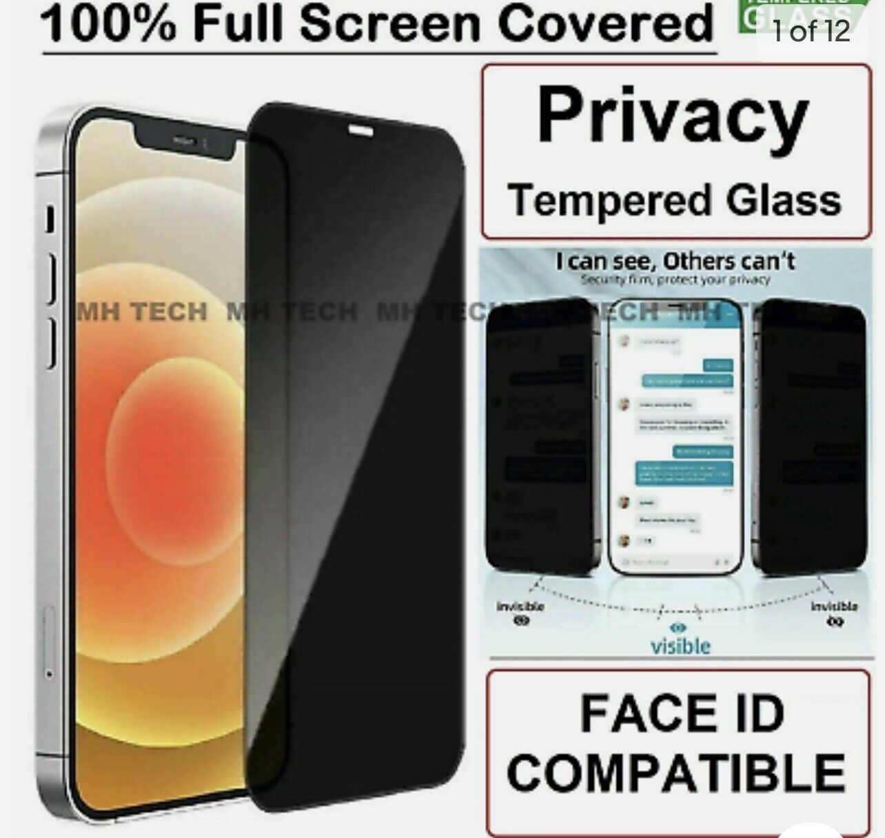 iPhone 15/Pro 14 /12/13 Plus X/XR 11  SE 2 XSTampered Glass Screen Prote... - $2.58+