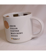 White Coffee Mug Showing Deck Colors 7 Paint Stain Match 14 oz Tea Cup C... - $9.74