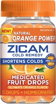 Zicam Cold Remedy Zinc Medicated Fruit Drops, Ultimate Orange, 25 Count (Pack of - £18.27 GBP