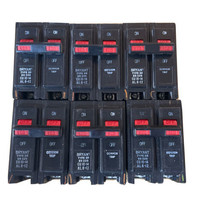 Lot Of 6 Westinghouse bryant BR220 HACR Type 2 Pole 20 amp Circuit Breaker - $32.38