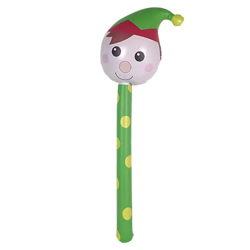 Inflatable Christmas Stick Inflatable Snowmen Hammer Toys Portable Blow Up - £9.74 GBP