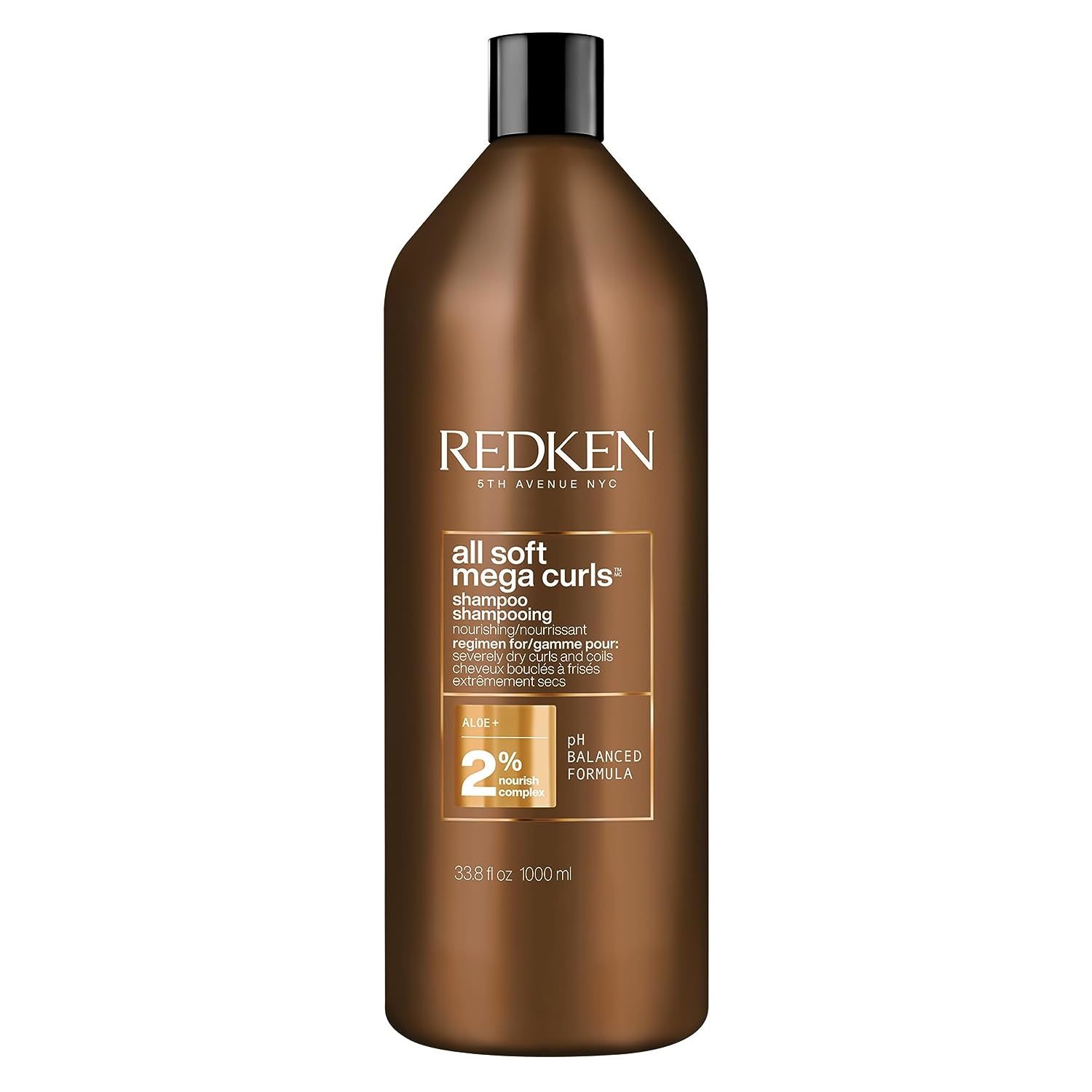 Redken All Soft Mega Curls Sulfate Free Shampoo for Curly and Coily Hair 33.8oz