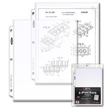 3 packs of 20 (60) BCW 8 ⅝&quot; x 11 ⅛&quot; Document 1-Pocket Top Loading Pro Bi... - $37.23