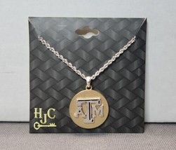 Texas A&amp;M University Aggies Necklace NCAA Jewelry Two-tone Gold &amp; Silver... - $214.45 MXN