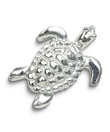 Pewter Turtle Magnetic Scarf Pin Brooch - $25.46