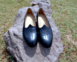Handmade Leather Arabic Loafers Dress Shoes Men&#39;s Genuine Leather Custom... - $151.99+