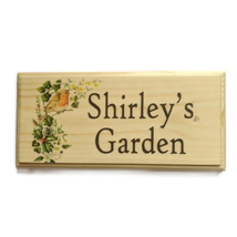 Personalised Robin Sign, Garden Shed Plaque Memorial Gifts Bush House Na... - £10.05 GBP