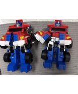 Pair Transformer Playskool Heroes Optimus Prime Rescue BotsTow Truck Has... - $5.08 CAD