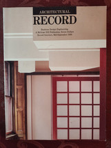 Architectural Record Mid-September 1988 Design Record Interiors - £16.98 GBP