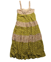 NWT Madewell Print-Mix Tiered Midi in Jaipur Floral Tie Back Boho Dress XXS - £64.69 GBP