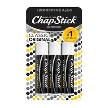 ChapStick Classic Original Lip Balm Tubes, Lip Care - 0.15 Oz (Pack of 3) - $3.84