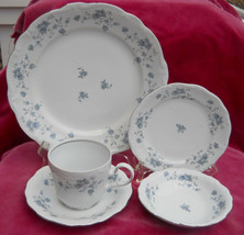 20 Pc Haviland Blue Garland Traditions Dinner Salad Plate Fruit Bowl Cup Sauc... - £47.36 GBP