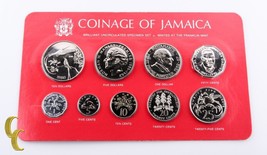 1980 Coinage of Jamaica Brilliant Uncirculated (BU) Specimen Set 9 pcs - £60.95 GBP