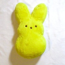 Just Born Peeps Plush Bunny Pillow 18&quot; Yellow Fuzzy For Kids Easter - $300.95 MXN