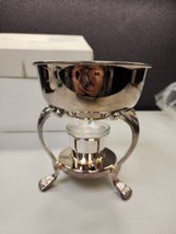 Plumbs Silver Round Chafing Carafe Serving Dish Warmer Stand - $33.25