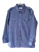 Vintage Capri California by David Langman Shade of Blue Button Down Shirt Sz XL - £16.14 GBP