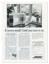 Bose Acoustic Wave System Big Sound Vintage 1998 Full-Page Print Magazine Ad - £7.60 GBP