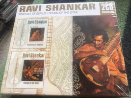Ravi Shankar &quot;Portrait Of Genius/Sound Of The Sitar&quot; Import 2 Cd Sealed Unplayed - £47.66 GBP