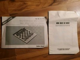 Radio Shack 1650 Computerized Chess Replacement Manual &amp; Rules Tandy - $17.81