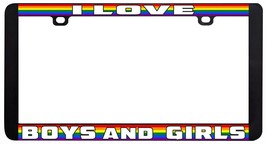 I Love Garçons Et Filles Gay Lesbienne Lgbtq Arc-en-Ciel Licence Plaque ... - $7.18