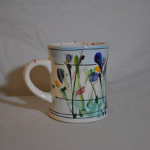 Hand Painted Mug - Depicts a Flower scene. - £14.80 GBP