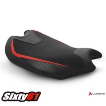 Ducati V2 Sedile Cover 2020 2021 Luimoto Nero Rosso Veloce Suede Tec-Grip Carbon - $145.71