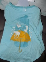 Boots &amp; Barkley Light Blue RAINING CATS AND DOGS Doggie Shirt Size L NEW - £14.30 GBP