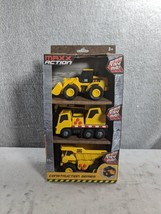 Maxx Action Trucks Lights &amp; Sound Construction Series 3 Trucks Total - W... - $15.98