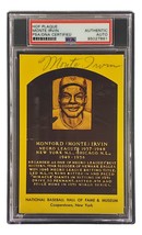 Monte Irvin Signed 4x6 New York Giants HOF Plaque Card PSA/DNA 85027861 - £45.44 GBP