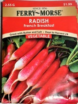 (4) Pkgs Ferry Morse French Breakfast Radish Seed Packets - $5.89