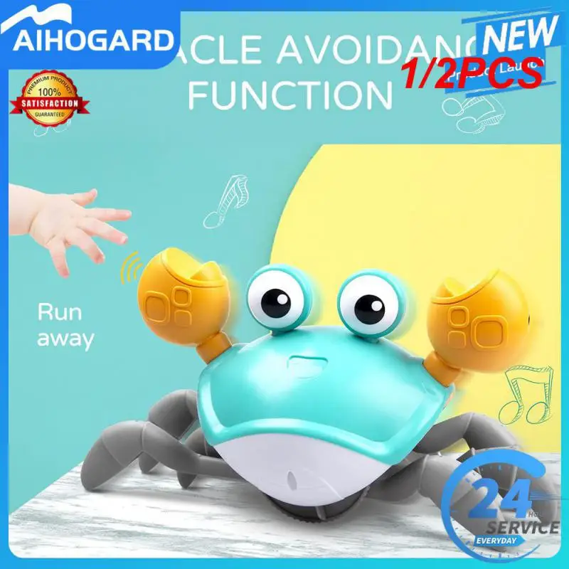 1/2PCS Dancing Crab Run Away Toy for Babies Crawling Interactive Escape ... - $18.70+