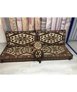 Brown Sofa Cover Only Arabic Kilim Corner Set Cushion pillows Lounge Couch - $4,787.77 MXN