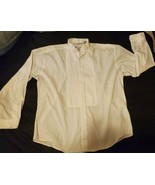 FASHION GEAR SIGNATURE FORMAL WEDDING PROM TUXEDO DRESS SHIRT WHITE 2XL - $509.60 MXN