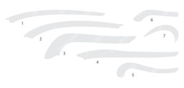 Isomars Ship Curves Set of 7 Clear Plastic For Easy Positioning - £43.05 GBP