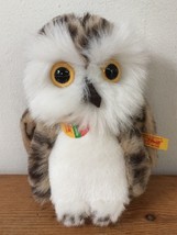 Steiff Wittie Cosy Cozy Friends Brown Spotted White Stuffed Owl Animal 5... - $49.99