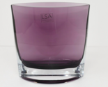 LSA International Amethyst Purple Handcrafted Mouthblown Vase - $29.69