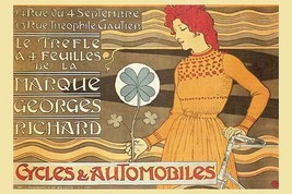 Cycles &amp; Automobile by Marque George Richard 20 x 30 Poster - $25.98