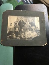 Vintage Cabinet Photo BROOK Football Team dated 1901 foot ball 10&quot; x 12&quot; - £119.92 GBP