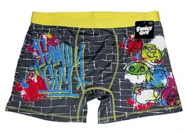 FAMILY GUY Characters Outlined in Black Graffiti Brick Wall Boxers Men&#39;s NWT - £15.22 GBP