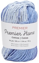 Premier Yarns Home Cotton Yarn - Multi-Cornflower Stripe - £6.39 GBP