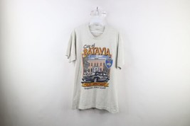 Vintage 90s Streetwear Mens Size Large Batavia New York Police T-Shirt Gray USA - £39.52 GBP
