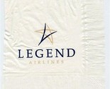 Legend Airlines Cocktail Napkin Dallas Love Field - $17.82