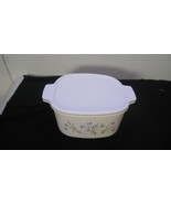 Vintage Corning Ware &quot;Bue Dusk&quot; A-3-B  3 Qt Casserole With  NEW Plastic Lid - $56.86 CAD